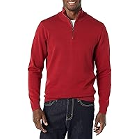 Amazon Essentials Maglione con Cerniera sul Collo in Cotone 100% Uomo
