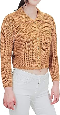 cropped knitted jacket