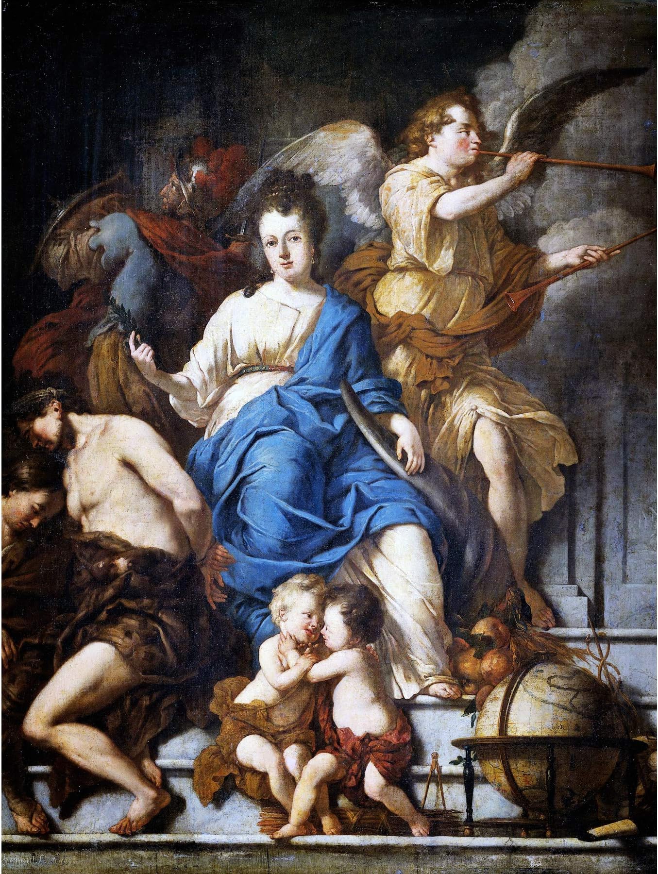 Voorhout Allegory Of Treaty Of Ryswick Painting Large Wall Art Poster Print Thick Paper 18X24 Inch
