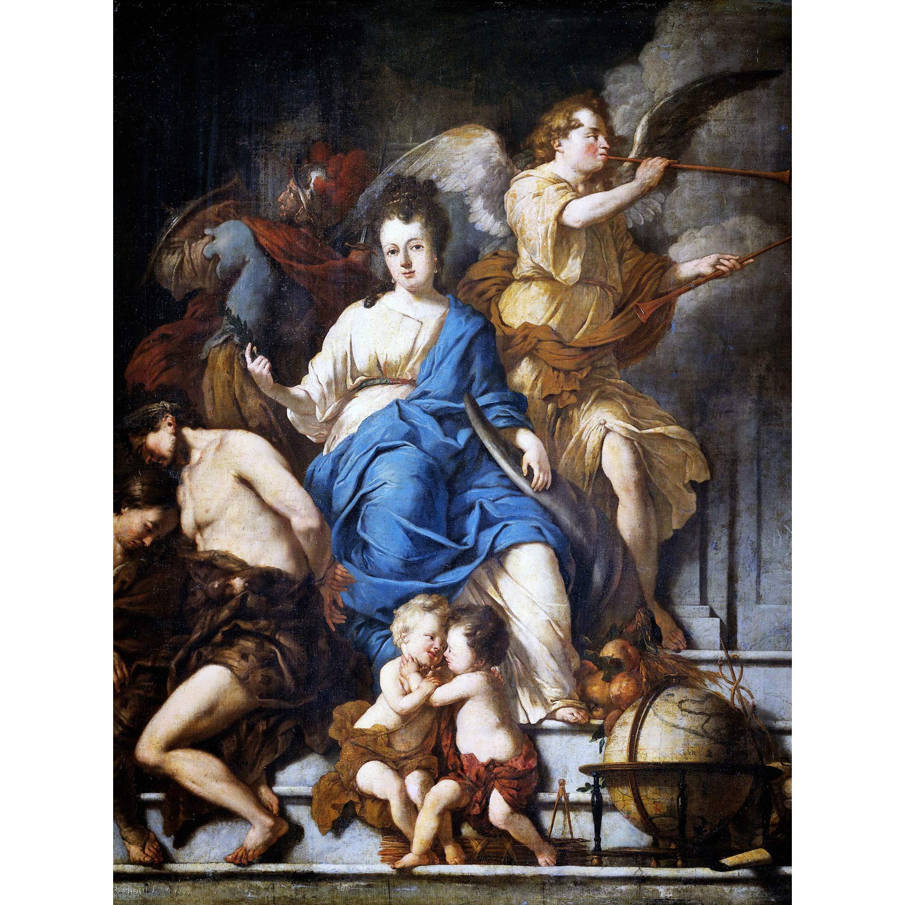 Voorhout Allegory Of Treaty Of Ryswick Painting Large Wall Art Poster Print Thick Paper 18X24 Inch