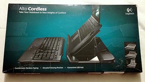 Logitech Alto - Soporte para portátil con teclado inalámbrico. Capacidad para portátiles de hasta 15.4"