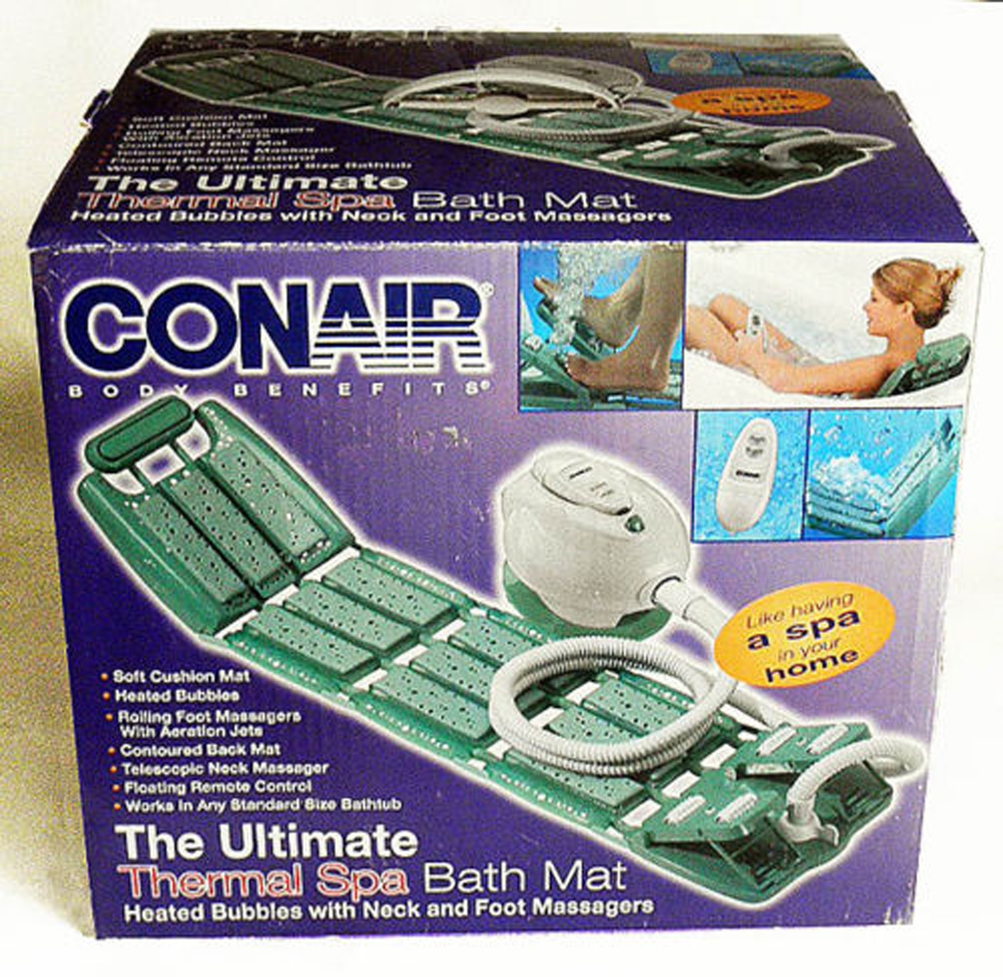 Buy Conair Deluxe Thermal Spa Bath Mat With Remote and Foot Massage