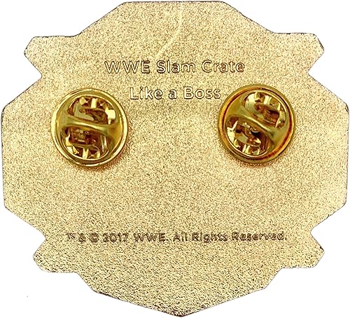 Vista 5 de Loot Crate Pin de cinturón del Campeonato Mundial NXT como un oficial de Boss Slam Crate, Metal, No es una piedra preciosa