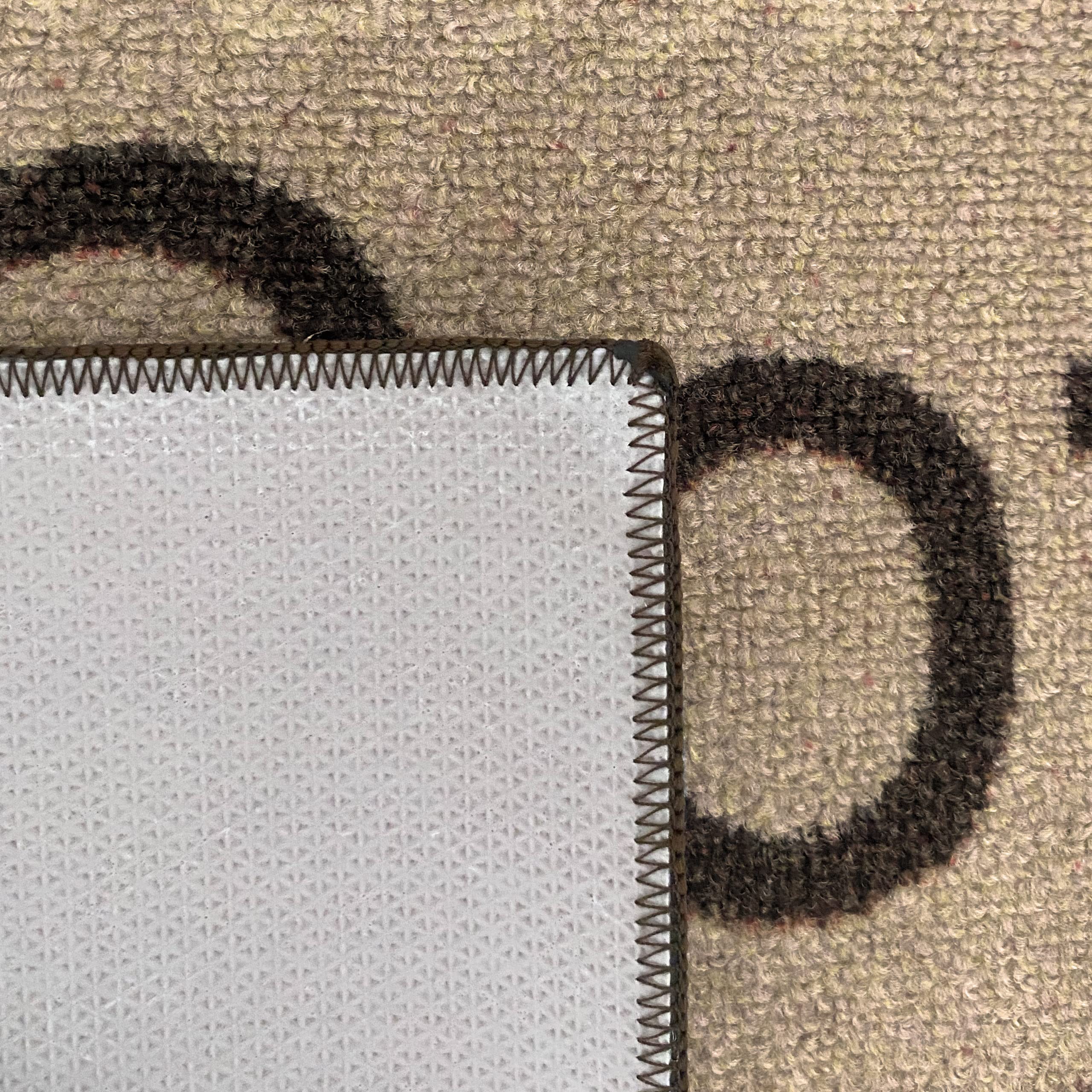 Teppich-Traum Coffee Küchenläufer beige mit Gelrücken braunem Schriftzug 80x200 cm ab 29,99