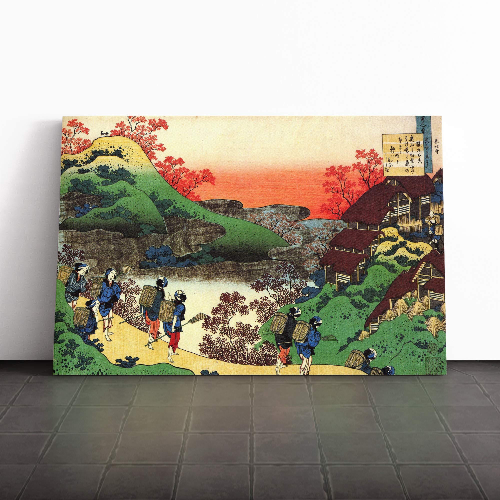 Wall Hokusai Landscape Japanese Oriental Art (3) Canvas Print | Gallery Wrapped 30mm Frame Wall Art | 30x20 inches | Ready to Hang | Asian Landscape Picture | Living Room Bedroom Lounge Office
