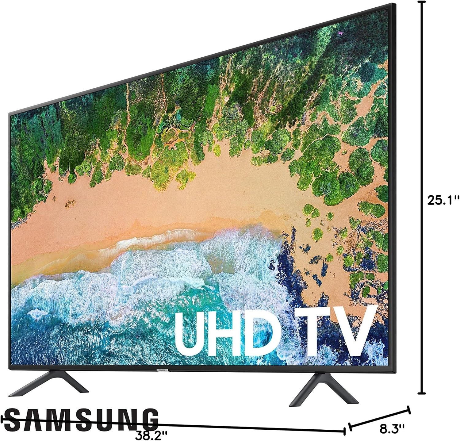 Samsung 7 Series NU7100 43-inch TV dimensions