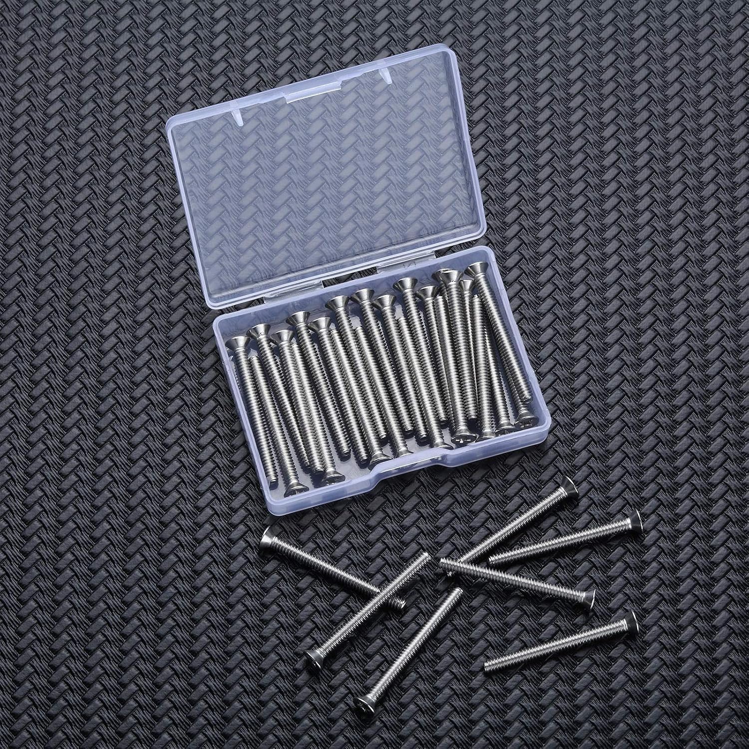 Extra Long Outlet Screws Long Electrical Outlet Screws Machine Screws Device Mounting Screws Electrical Outlet Extender for Fix Wonky and Sunken Outlets (50 Pieces,6-32 x 1-1/2 Inches)