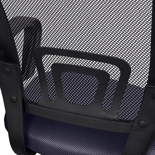 Miniatura 8 de Silla ergonómica de escritorio para oficina en casa con soporte lumbar ajustable, cómoda silla giratoria giratoria, silla ejecutiva blanca para