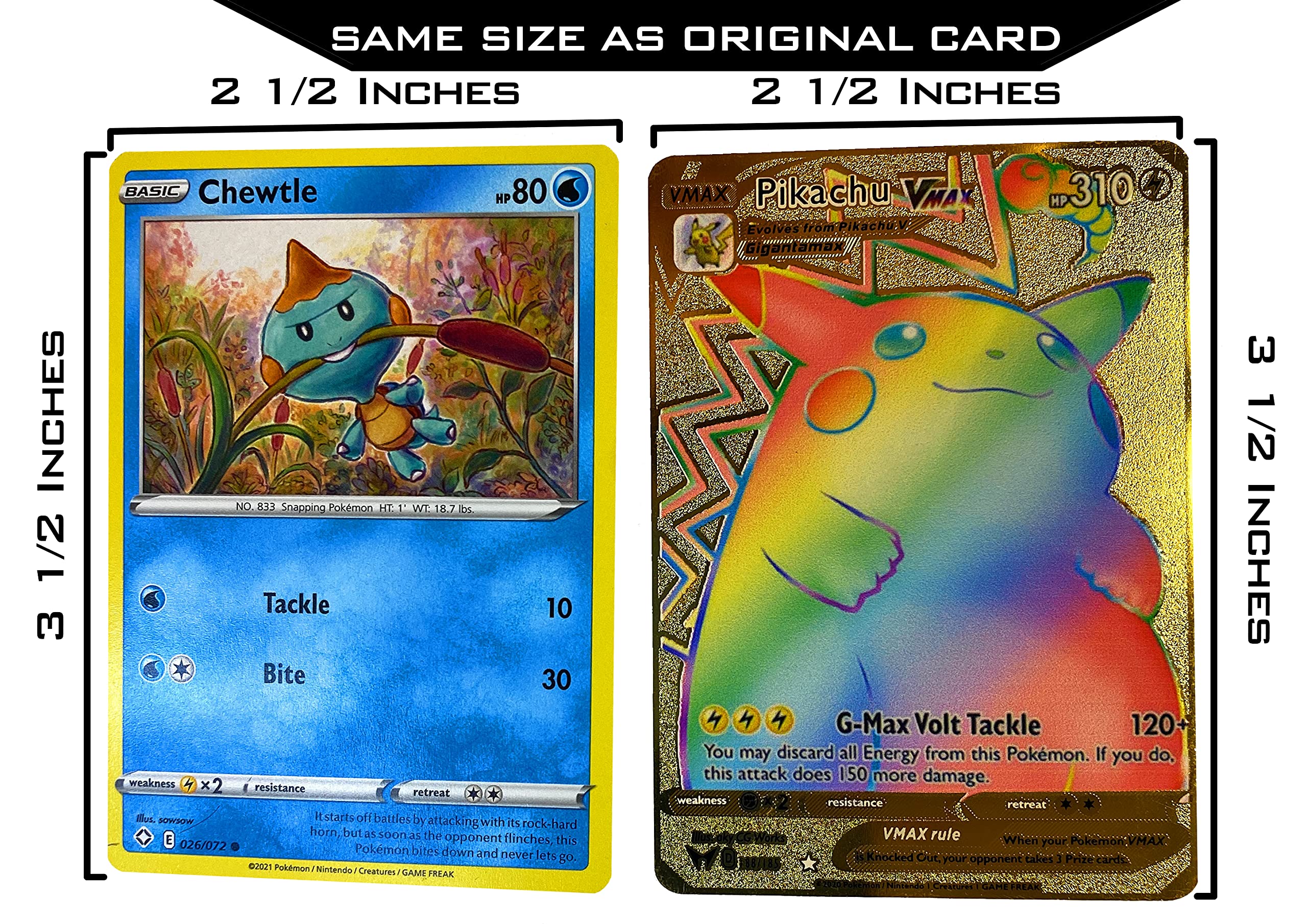 Buy Andol Pikachu Vmax Vivid Voltage Pokemon Card Custom Rainbow