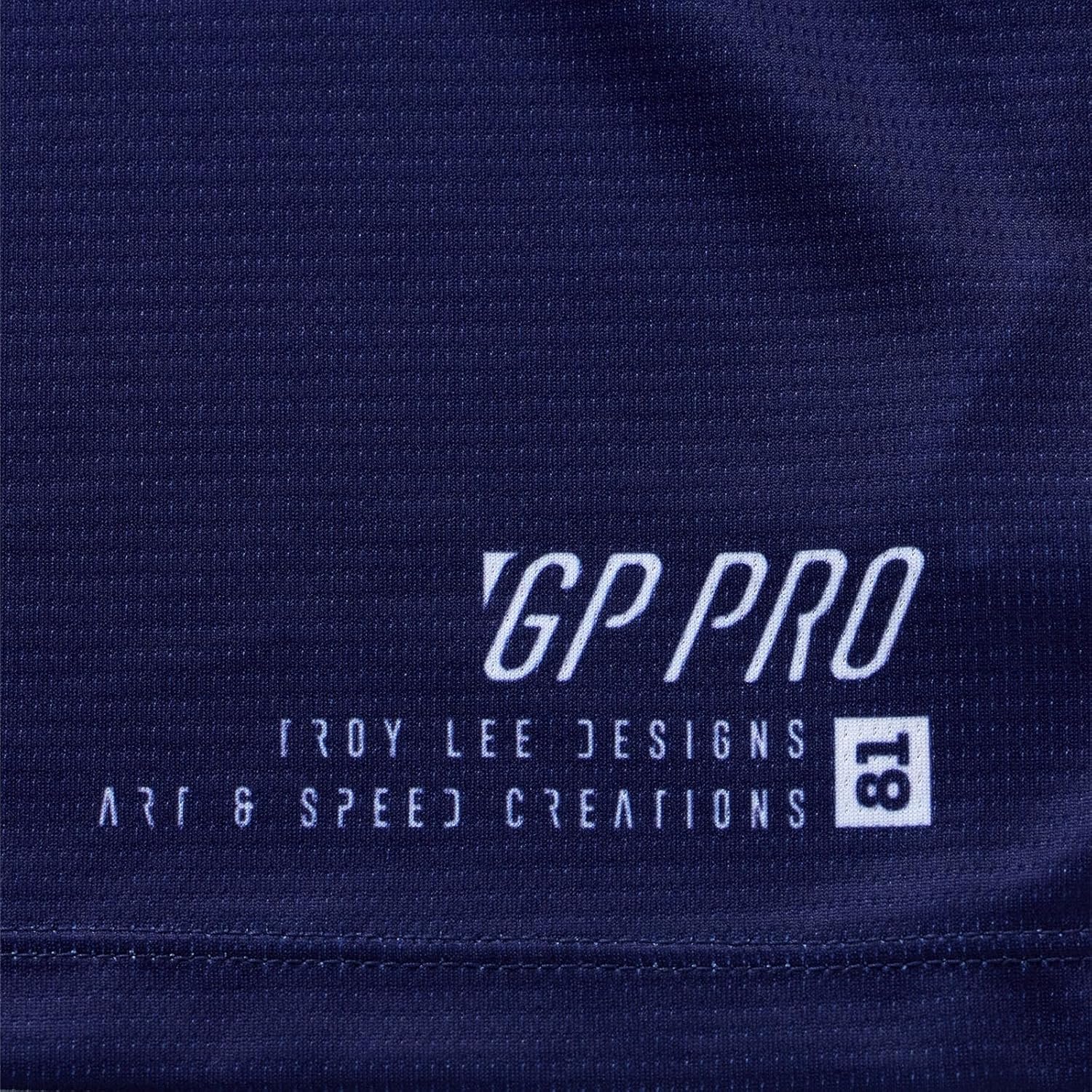 Troy Lee Designs GP Pro Adult Motocross Off-Road Dirt Bike Long Sleeve Jersey, Swerve, Navy/Blue, Large