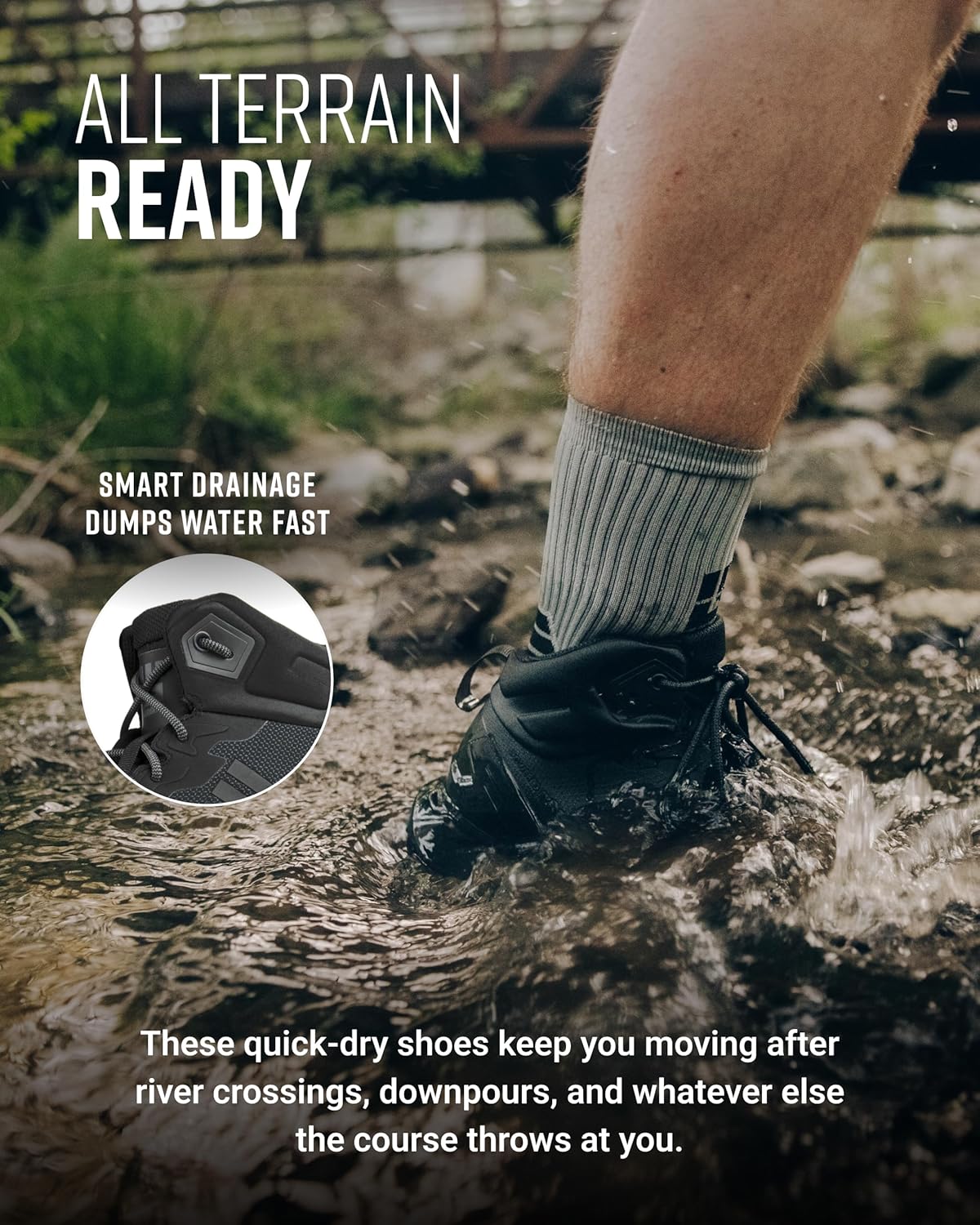 MudGear Speed Ruck - Rucking Black Tactical Boots Men and Women, Military Boots Men, Combat Boots Men, Tactical Shoes for Men, Men's Military & Tactical Boots