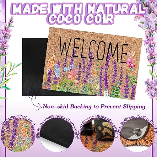 Miniatura 10 de Ceenna Tapete de bienvenida de Pascua, tapete de puerta de Pascua, tapete de Pascua para interiores, tapete de Pascua para exteriores, tapete