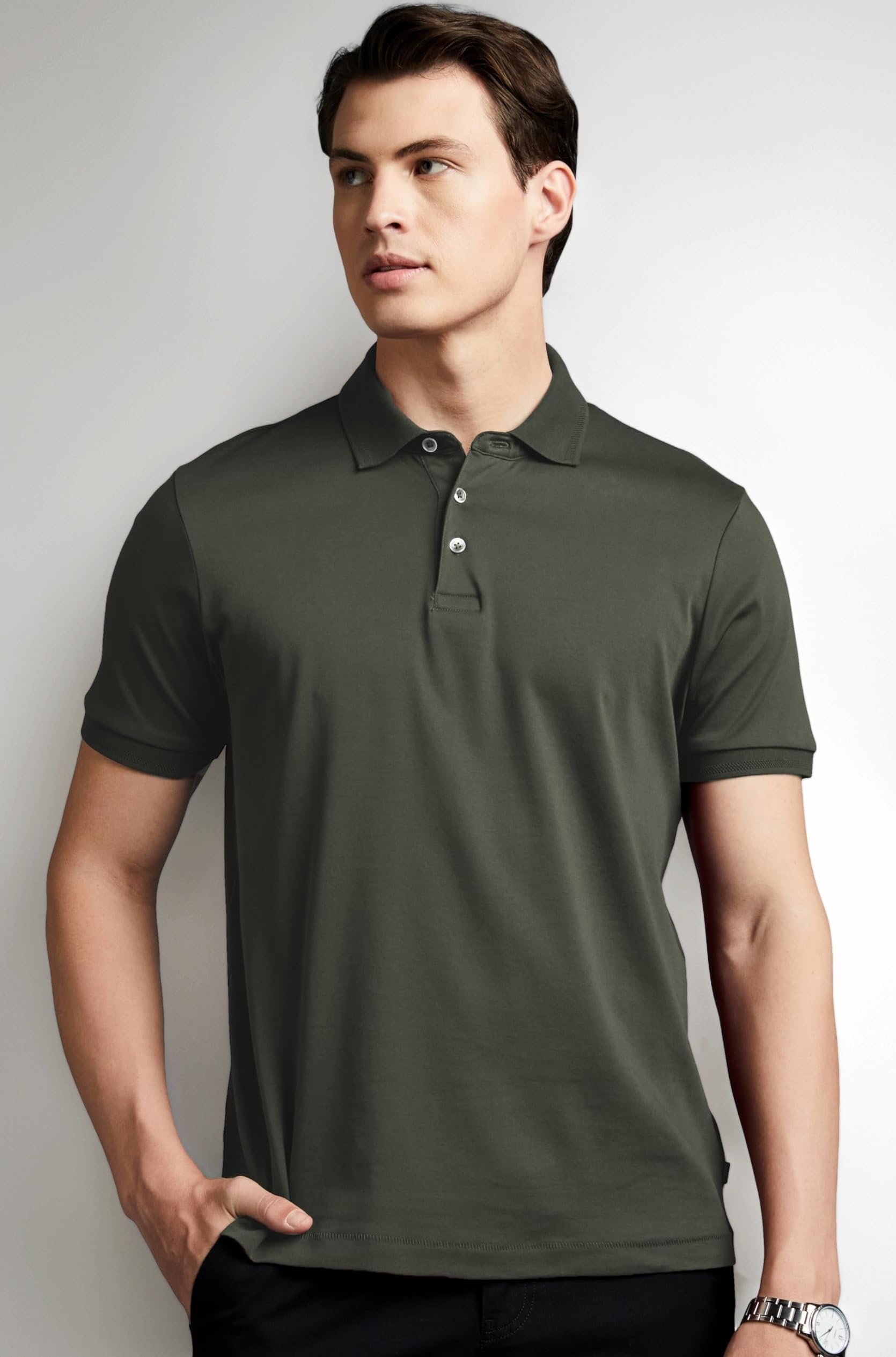 - Men Super Soft Classic Polo T-Shirt: Regular Fit