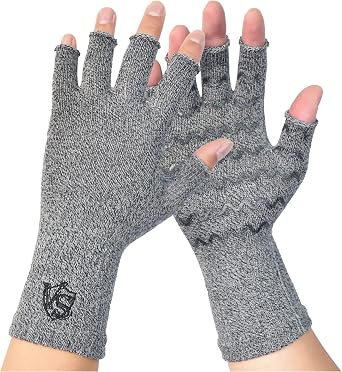 Vital Salveo-Fingerless Compression Arthritis Gloves Carpal Tunnel Computer Typing for Men and Women Daily Support 1 Pair