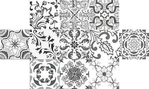 Miniatura 2 de Bleucoin Adhesivos de azulejos para azulejos de cocina y baño, impermeables, extraíbles, respetuosas con el medio ambiente, para bricolaje, vinilo