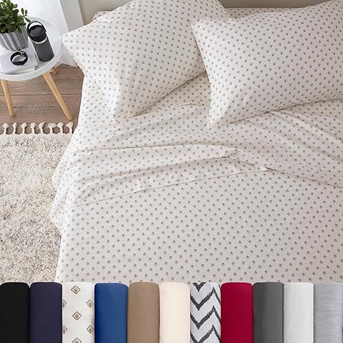 Miniatura 2 de Sábanas de 3 piezas para cama individual XL  Lista de verificación para universidad y dormitorio  Sábanas ligeras, suaves y transpirables  Mezcla