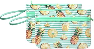 Morgan Home 2-Pack Swimsuit Sack Wet Bag Dry Bag with Dual Pockets - Holds and Keeps Items Safe and Dry, Protected from Sand, Water and More Perfect for The Gym, Beach, Pool, with Waterproof Lining