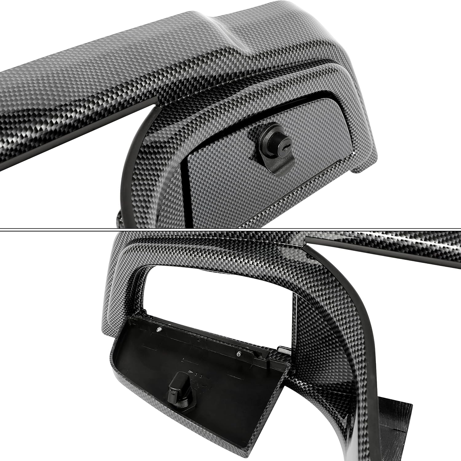 HECASA Golf Cart Dash Kit Compatible with 2007-2016 Yamaha Drive & G29 Gas or Electric Dash Board Cover Assembly (Carbon Fiber Style)