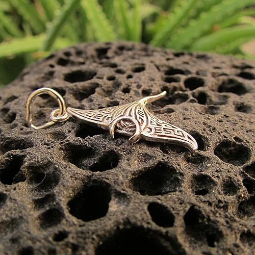 Miniatura 4 de Collar con colgante de manta raya, mini, plata de ley, océano | playa | regalo | joyería | hecho a mano | único