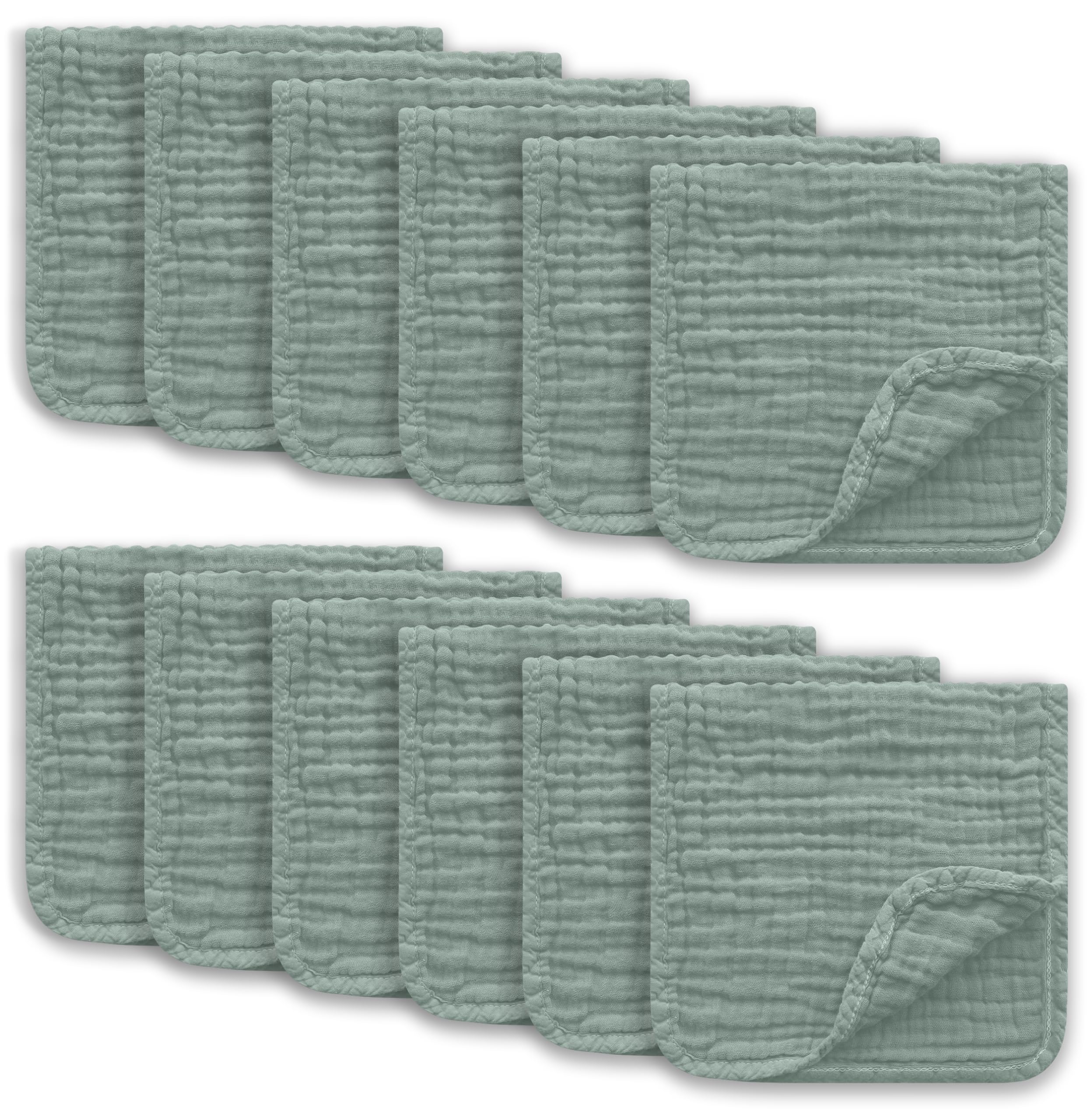Ease Cubs Muslin Burp Cloths Large 100% Cotton Hand Washcloths for Boys & Girls, Baby Essentials Extra Absorbent and Soft Burping Rags for Newborn