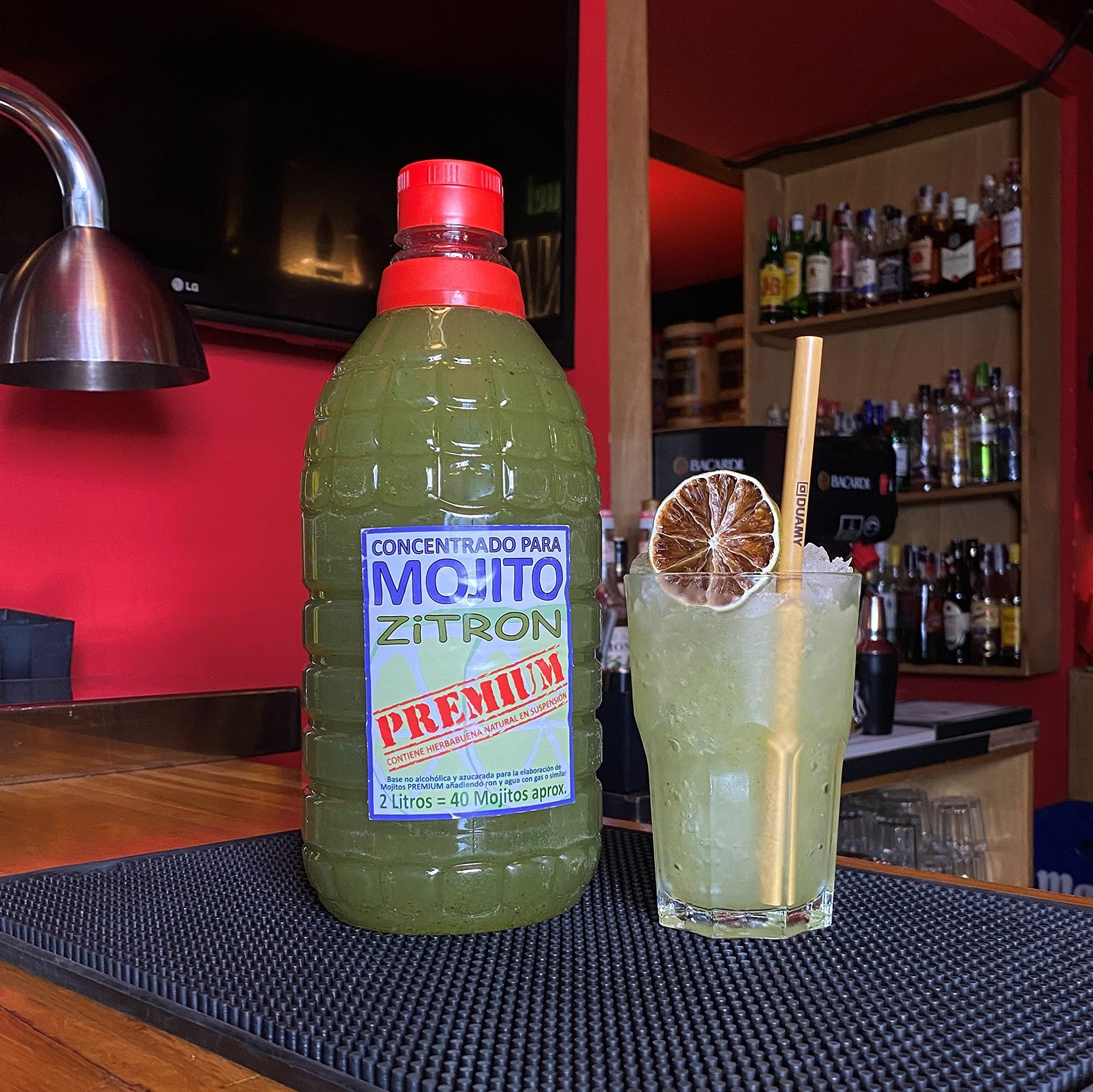 2 LITROS Concetrado de Mojito premium | Preparado para mojito | Mojito preparado - ZITROMAC Soluciones Cítricas