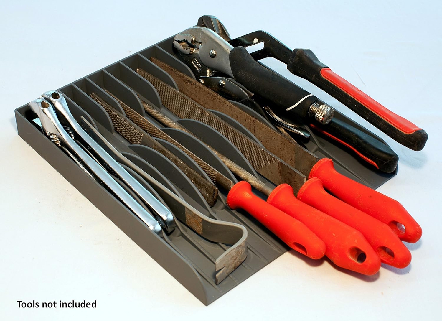 TOOL SORTER PLIERS ORGANIZER (BLACK) | Space Saving 11-Tool Tray for Tool Box Drawer | Working End of Tools Protected | Holds Tools of Any Length | Made in USA : Automotive