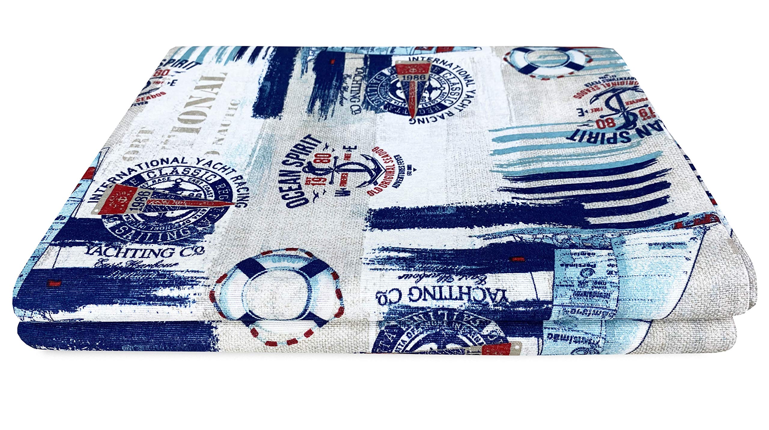 Tex family Drap d'ameublement multifonction, grand foulard, couvre-lit, couvre-canapé, tissu Loneta (Bleu voile - 2 places)