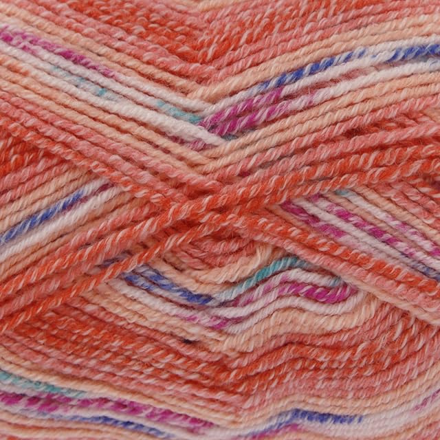 King Cole Drifter Double Knit Yarn for Baby Soft Acrylic Blend DK Wool 100g Ball (Shrimp - 1380)
