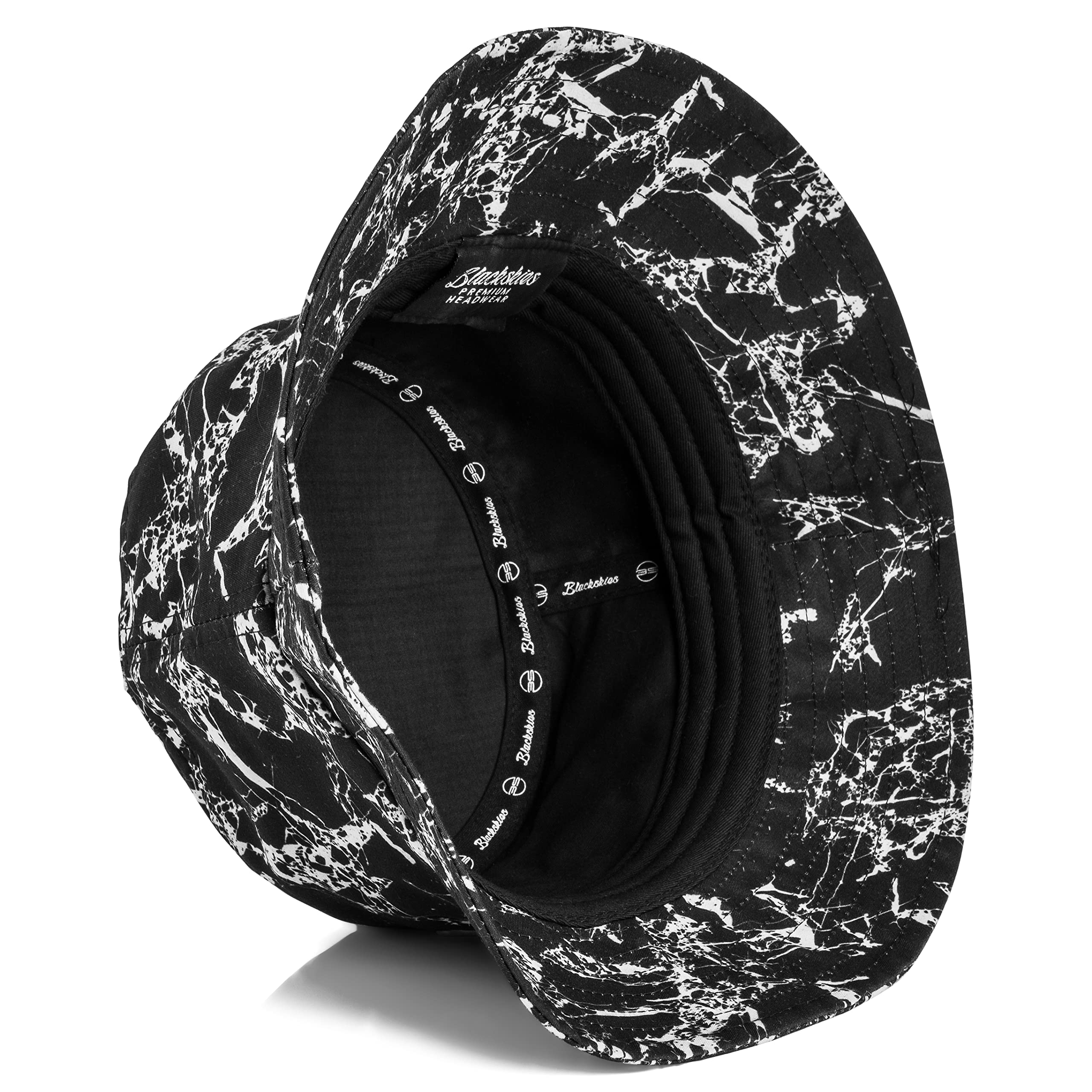 Blackskies Bucket Hat | Uomo Donna Cappello da Sole | Cappello da Pescatore con Motivo Floreale Estate Vacanze - Basecap Unisex Streetwear Outdoor Tempo Libero