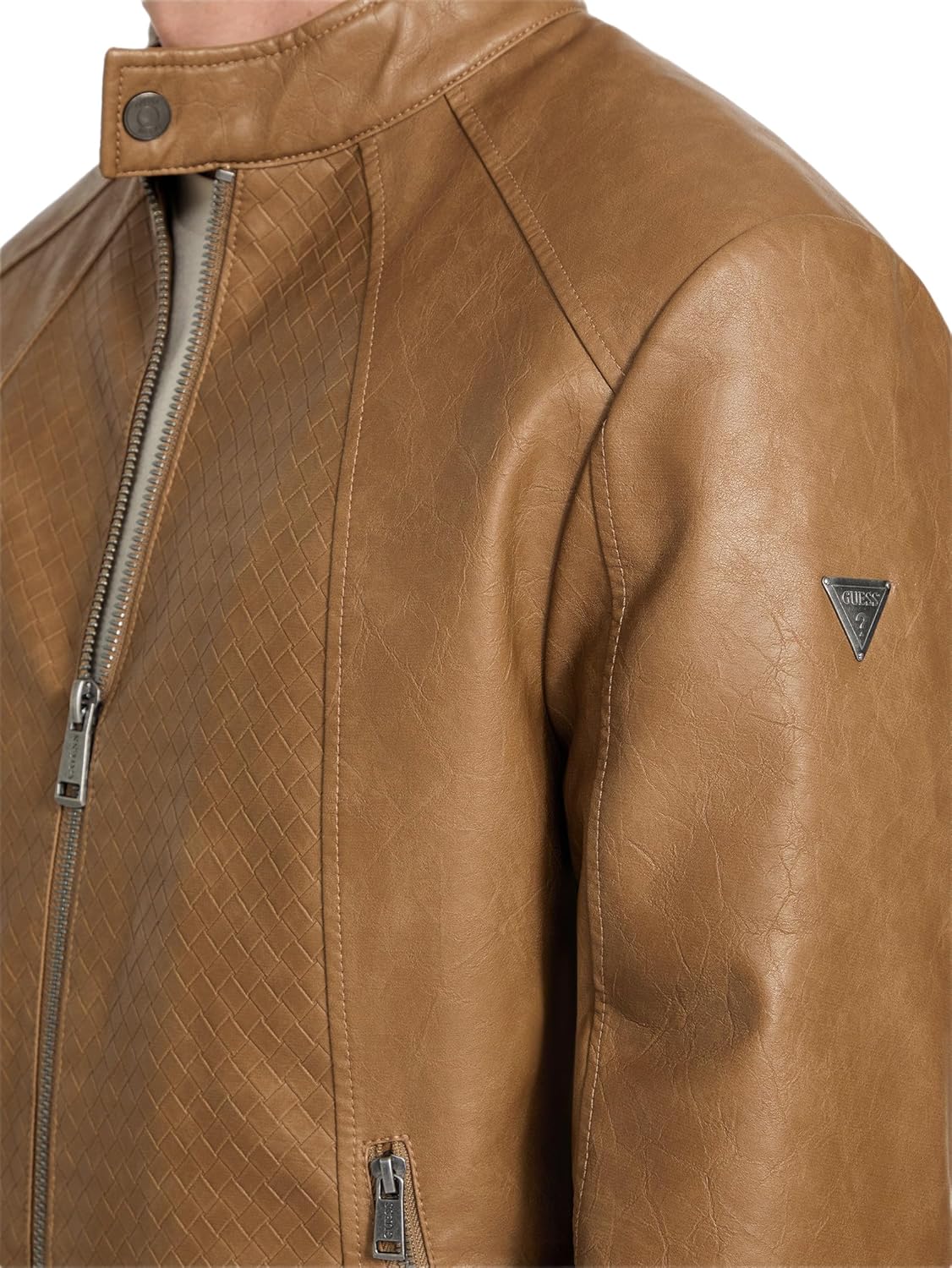 GUESS mens Brad Braid Biker - Image 3