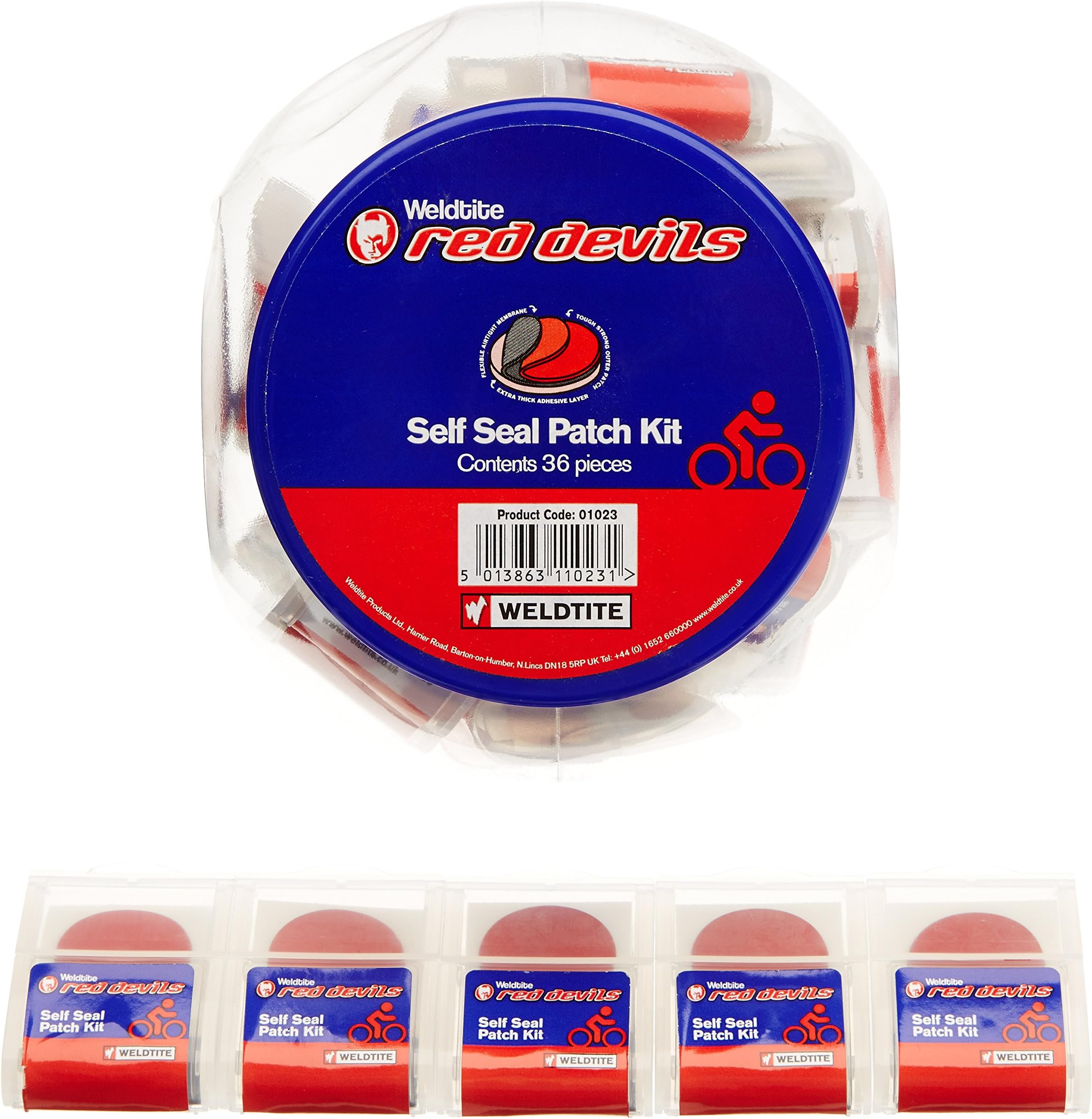 Weldtite Red Devil Self Seal Puncture Repair Kit (Dispenser 25)