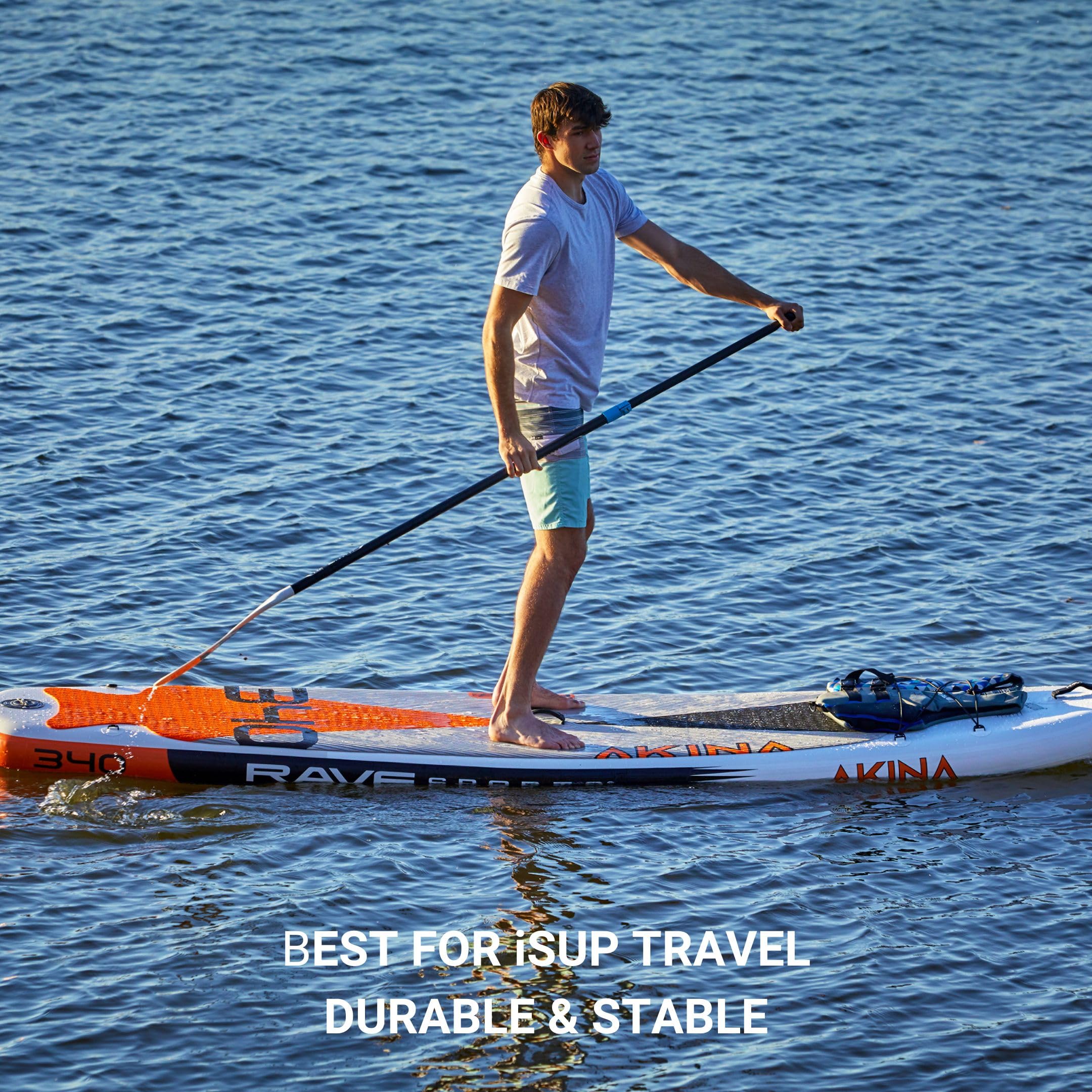 RAVE Sports Travel 3-Piece SUP Paddle - Adjustable, Lightweight Hybrid Fiber - View #5