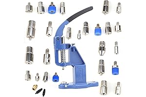 Complete Rivet Press Machine Set for Eyelet Grommets and Snap Buttons