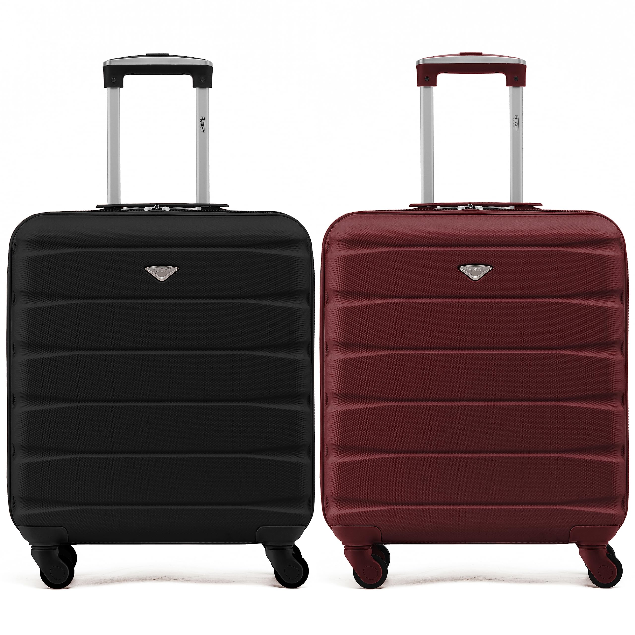 Flight Knight Suitcase Set of 2 Lightweight 4 Wheel ABS Hard Case Cabin Carry On Hand Luggage Approved for Over 100 Airlines Including easyJet, British Airways, Ryanair & Many More 55x35x20cm — view 201
