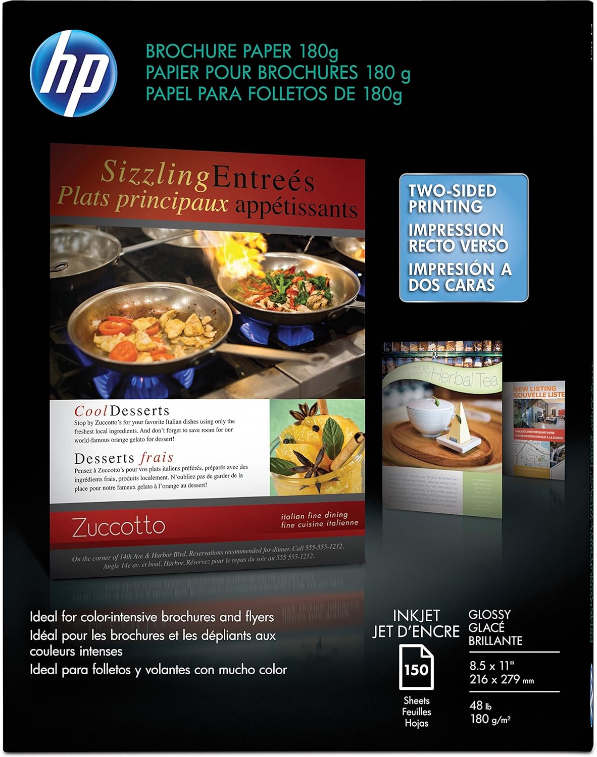 Hp - Paper - Glossy Paper - Letter A Size (8.5 In X 11 In) - 150 Pcs.