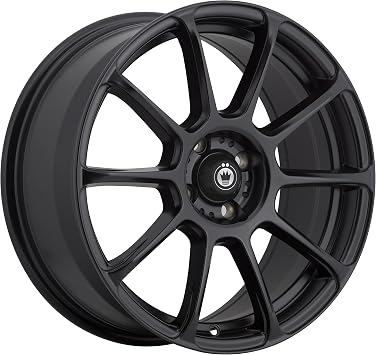 Konig R17S100455 RUNLITE Matte Black Wheel 17x7.5"/4x100mm, +45mm offset