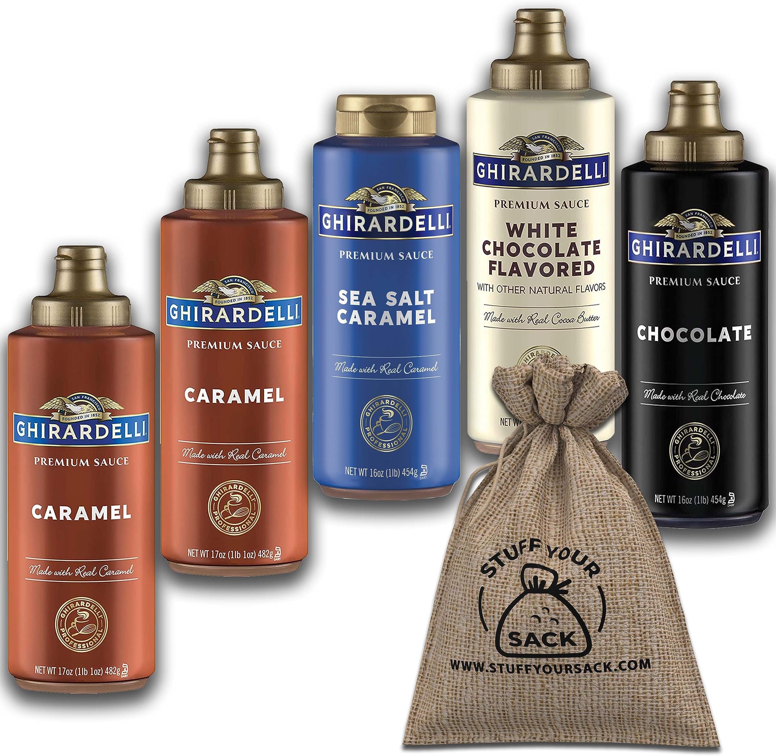 Ghirardelli Sauce Variety 5 Pack by Stuff Your Sack
