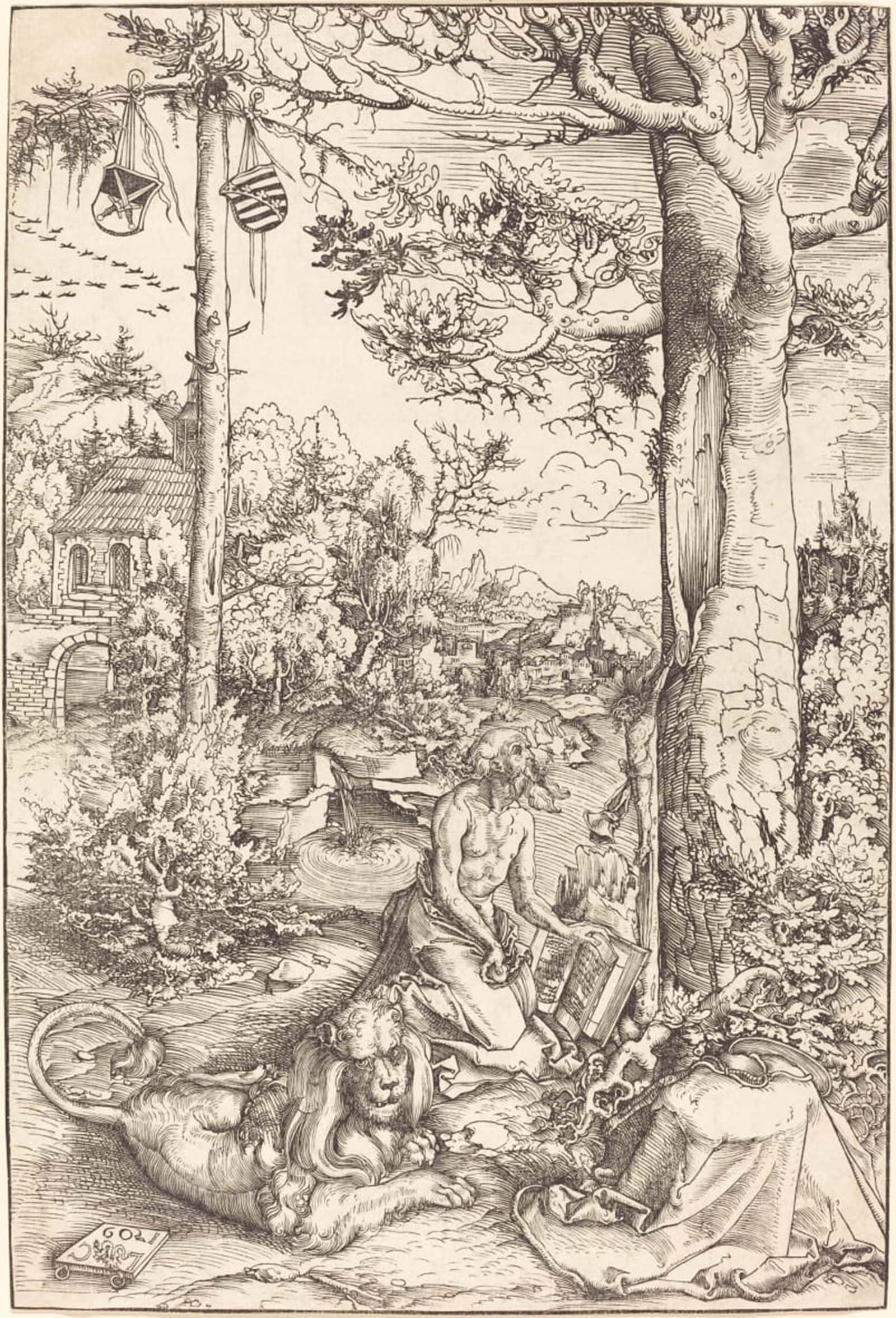 POSTERIIk Famous Print Pop Art Wall Art Graffiti the Penitence of St.j by Lucas Cranach the Elder Art Prints for Home Decor 60x90cm