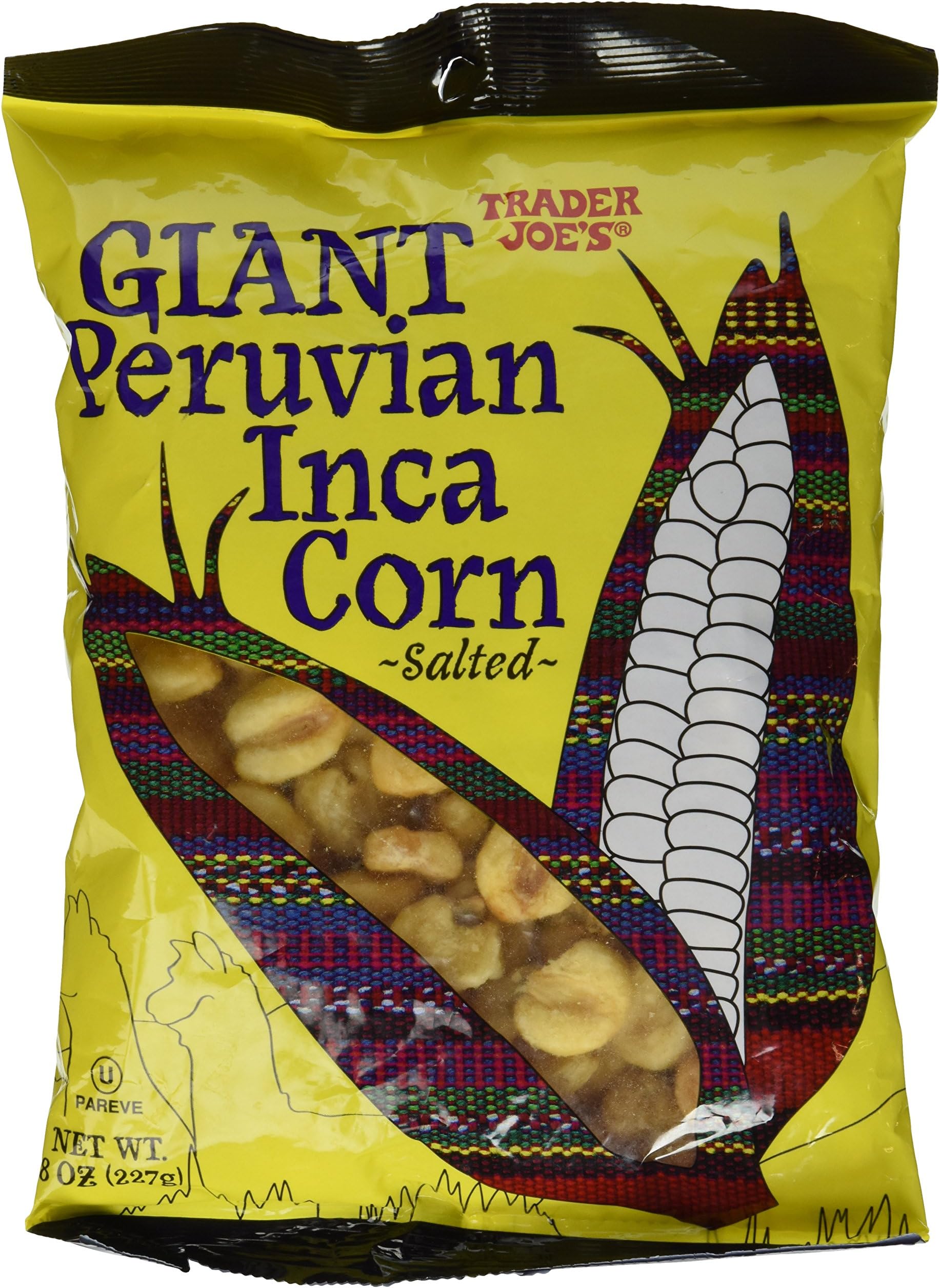Giant Peruvian Inca Corn Salted Crunchy Snack 8 Oz