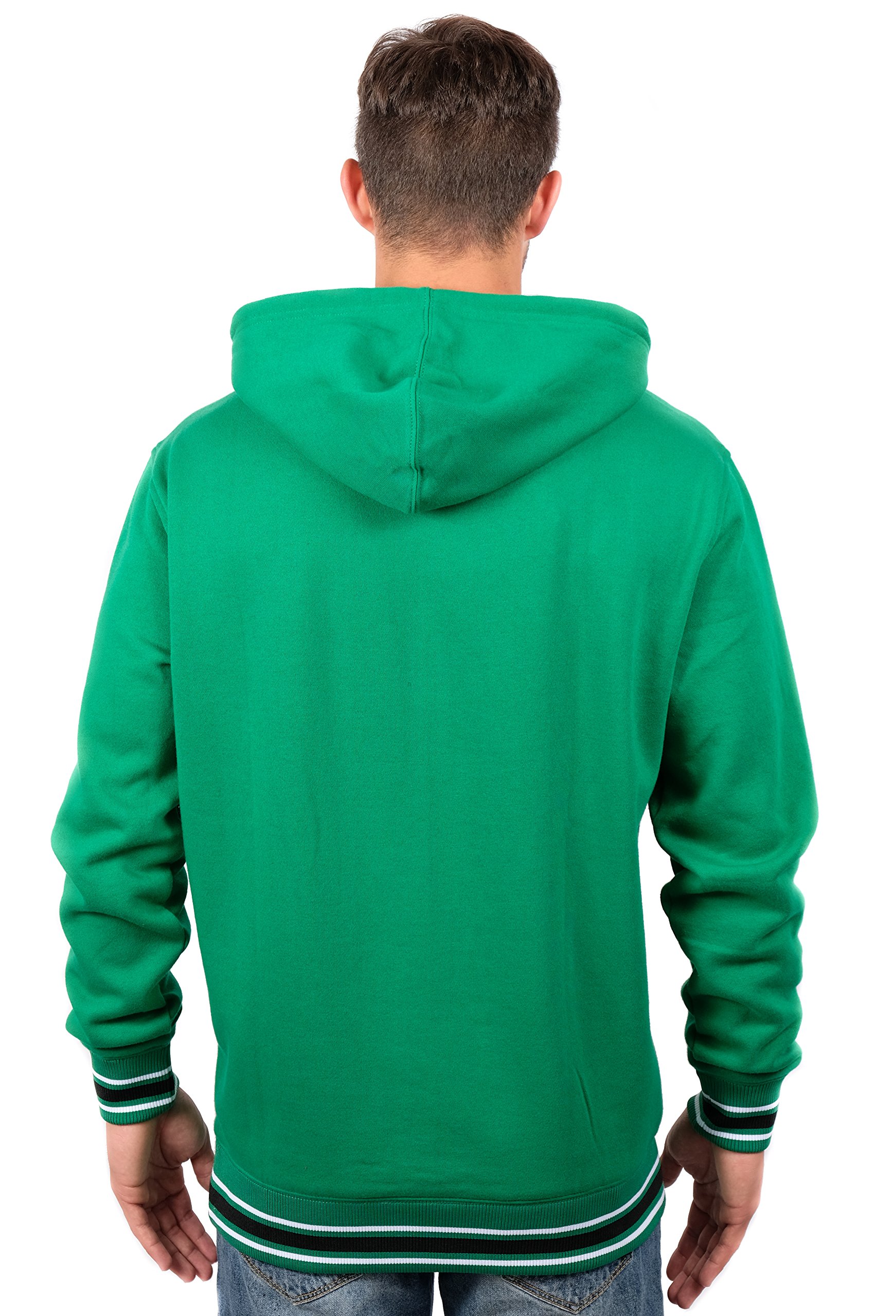 Ultra Game NBA Sweat à capuche en polaire douce à rayures pour homme