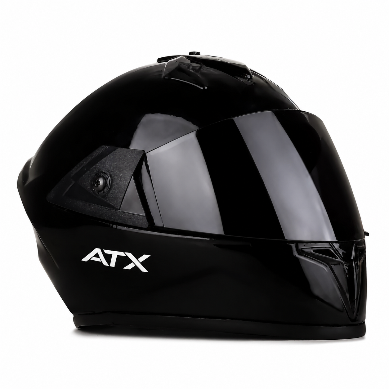 DELETION Full Face Bike Helmet Black | ISI Certified Motorcycle Helmet for Men Impact Resistant ABS Shell | Scratch Resistant Visor