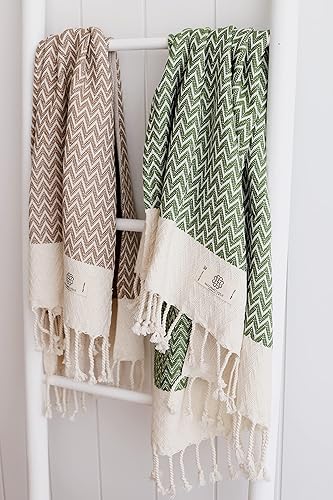 Miniatura 4 de Madamelique Juego de 2 toallas de mano exclusivas de 18 x 40 pulgadas, toallas decorativas de baño para manos, cara, cabello, yoga, té, cocina,