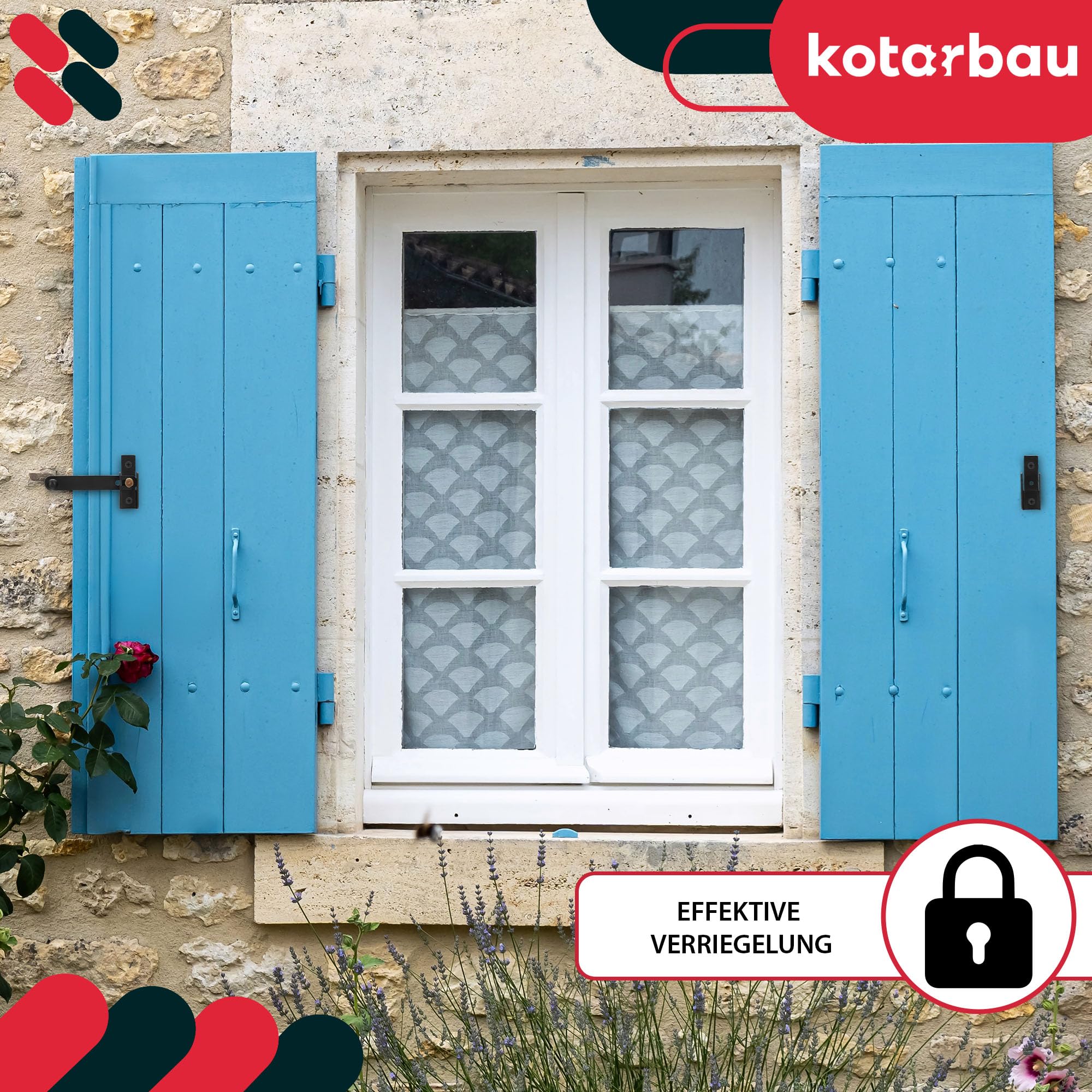 KOTARBAU® 2 x Cierres para Puertas y contraventanas 120 mm, Cierre para verjas, Cierre pestillo Negro, Retenedor para Puertas batientes, Cierre Puertas Madera, 2 uds