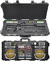 Vista 1 de Eylar Estuche rígido para rifle de 38 pulgadas con impresión UV Boombox retro e inserto de espuma RAGAR de 35.75 pulgadas