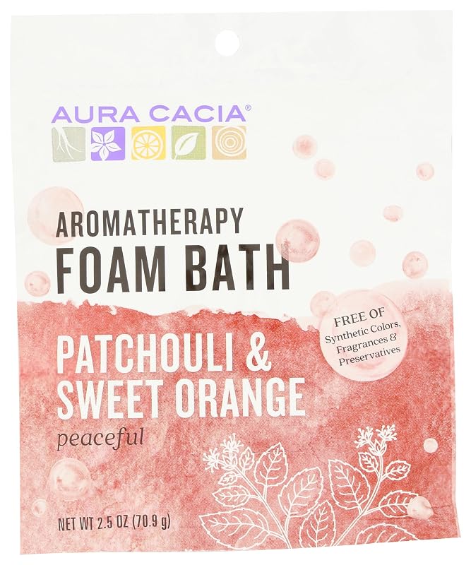 Espuma para banho Aura Cacia Patchouli e Laranja-doce, 71 g