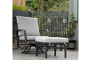 Outdoor Swivel Glider Chairs Set Of 2