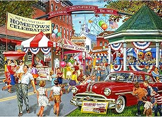 Cra-Z-Art - RoseArt - Back to The Past - Hometown Celebration - 750 Piece Jigsaw Puzzle