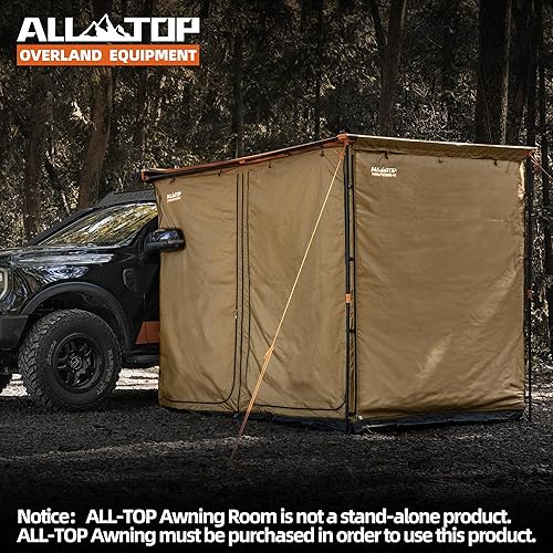 Miniatura 7 de ALL-TOP Toldo para habitación con suelo de 8.2 x 8.2 pies, tienda de campaña Oxford 420D Rip-Stop con malla resistente a los insectos, refugio solar