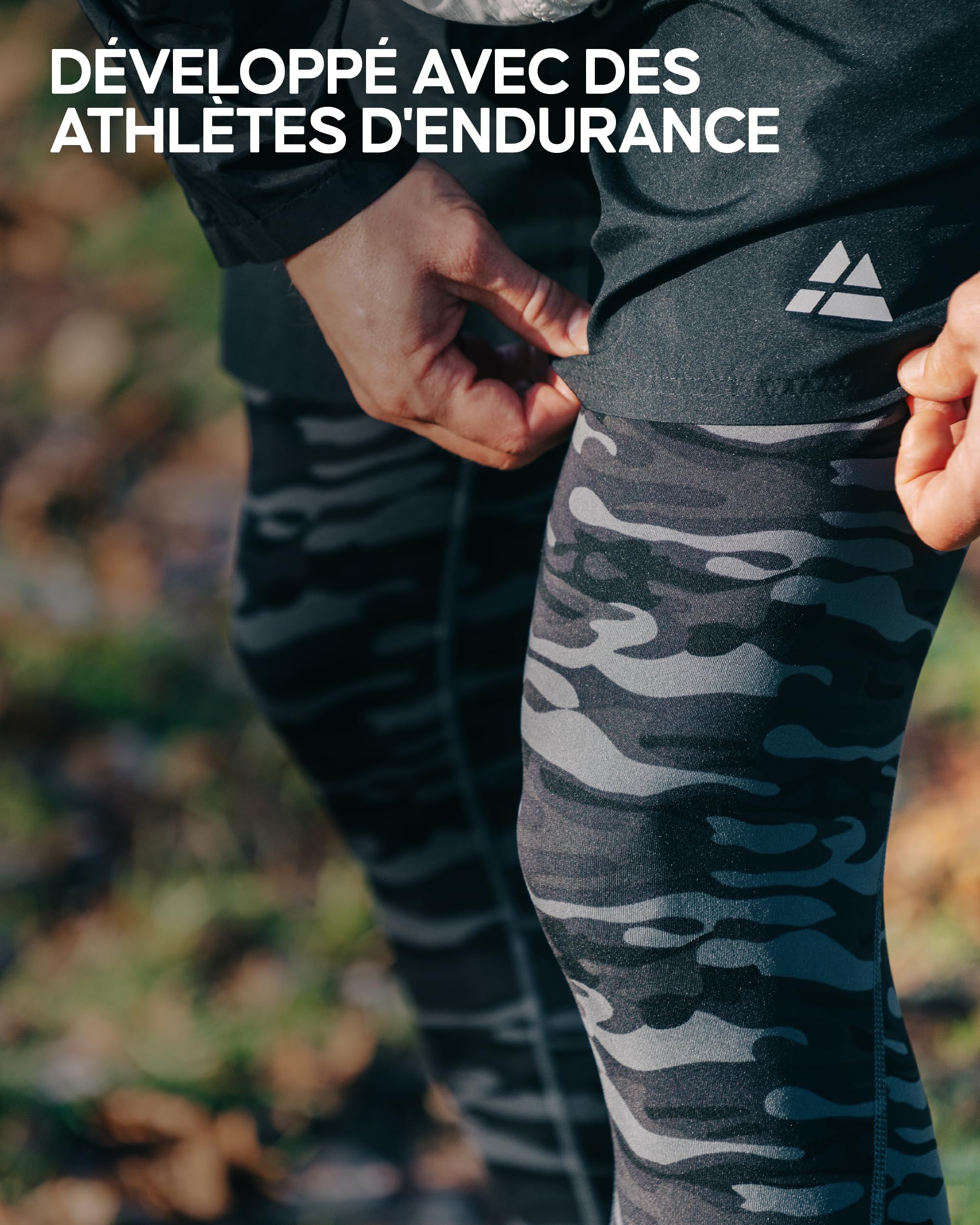 DANISH ENDURANCE Leggings de Compression pour Hommes, Collants de Course à Séchage Rapide et Anti-frottements, pour la Salle de Sport et l'Entraînement, Lot de 2
