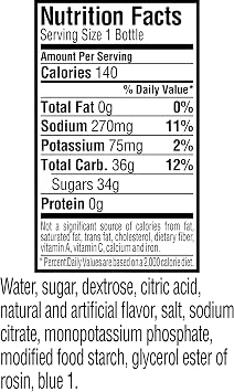 Gatorade Thirst Quencher Fierce, Blue Cherry, 20 Ounce (8 Count)